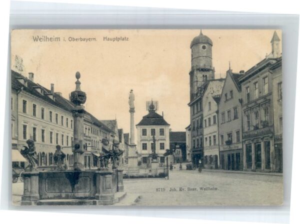 Weilheim Oberbayern Hauptplatz