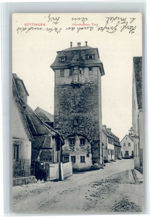 Roettingen Unterfranken undheimer Tor