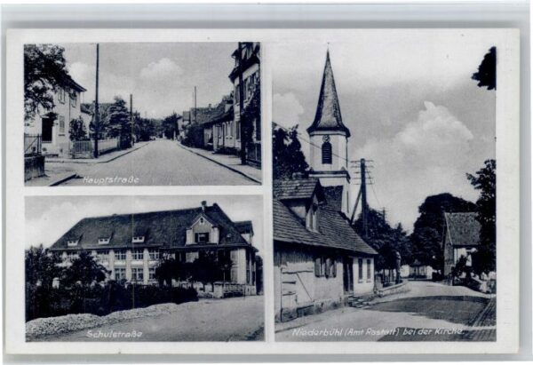 Niederbuehl irche Hauptstrasse Schulstrasse