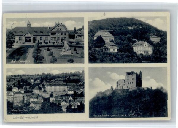 Lahr Schwarzwald Lahr Bahnhofplatz Boelke Schule Ruine Hohengeroldseck