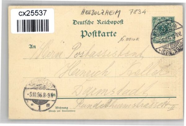 Herbolzheim Breisgau Herbolzheim [Stempelabschlag] – Bild 2