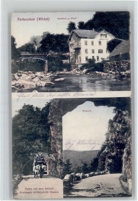 Tiefenstein Albtal Gasthof zur Post Tunnel