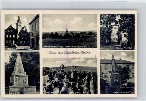 Bechtheim Rheinhessen Bechtheim Kirche Ehrenmal Weinlese Kriegerdenkmal