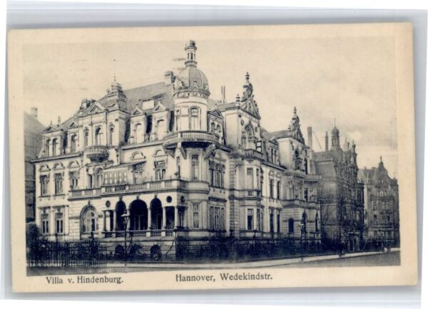 Hannover Villa Hindenburg Wedekindstrasse