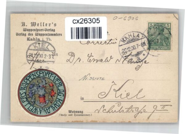 Kahla Thueringen  Wellers Wappenverlag – Bild 2