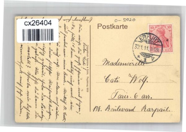 Erfurt Kaiserplatz Kaiser Wilhelm Denkmal Cafe Hohenzollern – Bild 2