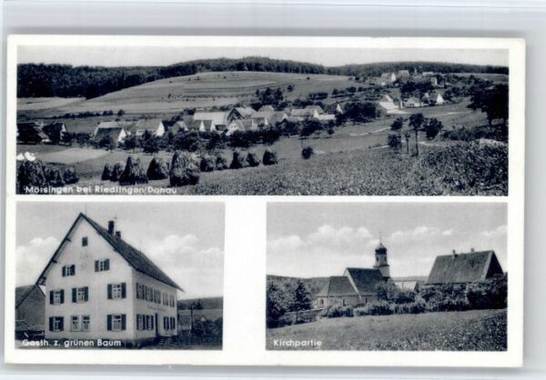 Moersingen ei Riedlingen Gasthaus gruenen Baum Kirche  x