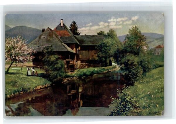 Schoenau Schwarzwald uenstler H Hofmann Altes Haus *