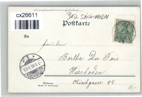 Bad Saeckingen Handschriftlich] Trompeter – Bild 2