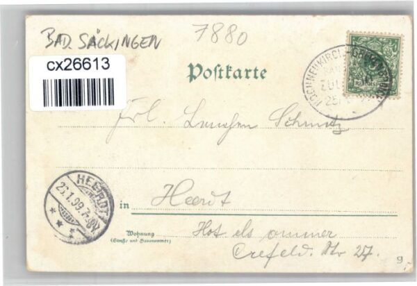 Bad Saeckingen Handschriftlich] Trompeter – Bild 2