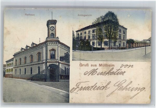 Muellheim Baden athaus Amtsgericht