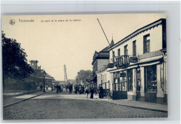 Termonde La gare et la Place de la Station