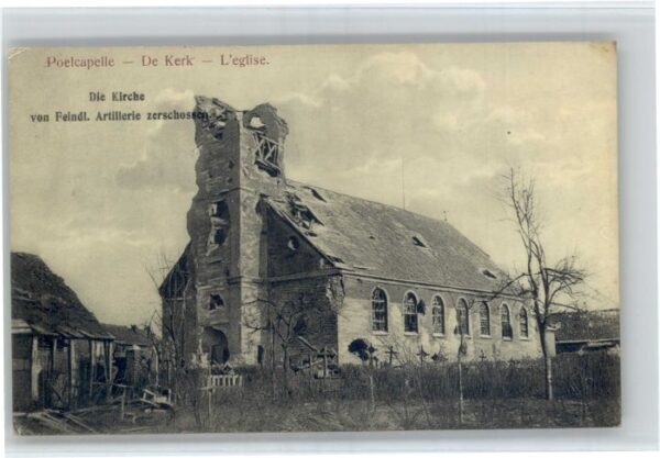 Poelcapelle Poelkapelle Ypern West-Vlaanderen Belgie Kerk Eglise Kirche