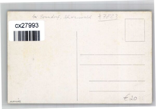 Bonndorf Schwarzwald Bonndorf [handschriftlich] Hobelwerk – Bild 2