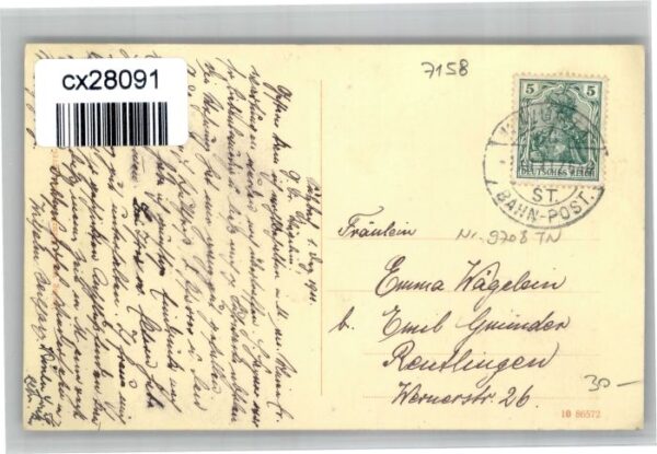 Sulzbach Murr Kirche Bahnpost – Bild 2