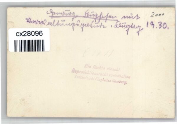 Hamburg [handschriftlich] Flughafen – Bild 2