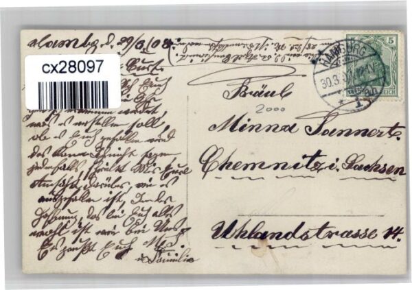 Hamburg [Stempelabschlag] Max Tannert – Bild 2