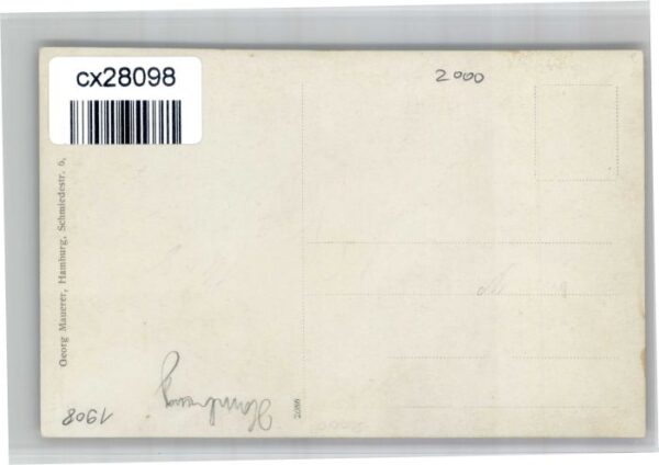 Hamburg [handschriftlich] Kolonial-Fettwaren-Handlung – Bild 2