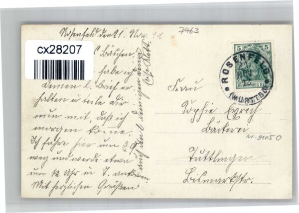 Rosenfeld [Stempelabschlag] Kutsche – Bild 2