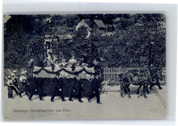 Calw Vereinigte Handelsgaertner Festzug