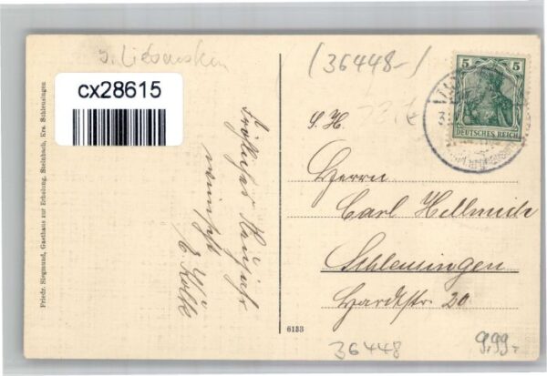 Steinbach Bad Liebenstein Gasthaus zur Erholung Arnsbachtal – Bild 2