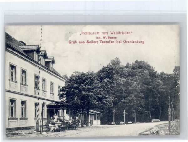 Oranienburg Seiler Teerofen Restaurant zum Waldfrieden