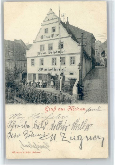 Meissen Elbe Sachsen Meissen Weinschaenke Winkelkrug