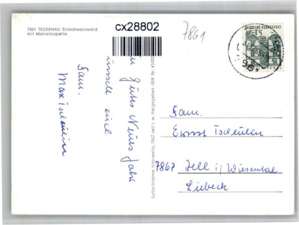 Tegernau Schwarzwald Marienkapelle Fliegeraufnahme – Bild 2