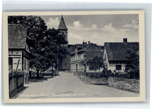 Scherzheim Kirche Schule Kriegerdenkmal