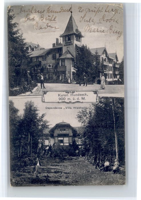 Hundseck Kurhaus Hundseck Dependance Villa Waldheil