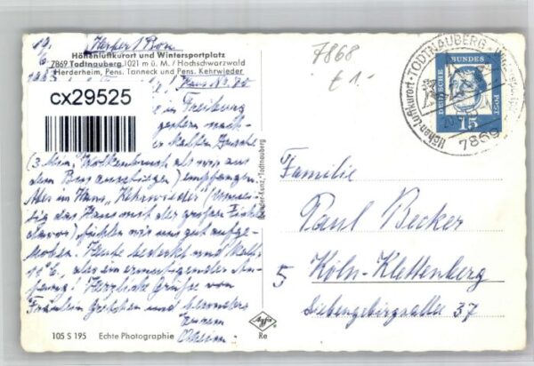 Todtnauberg Pension Tanneck Kehrwieder – Bild 2