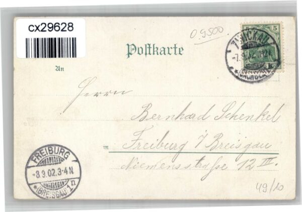Zwickau Sachsen Zwickau Rathaus Strassenbahn – Bild 2