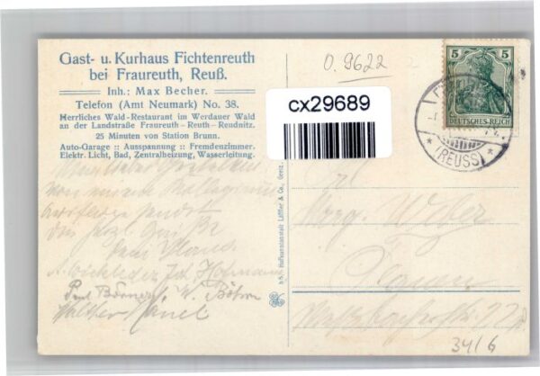 Fraureuth Kurhaus Fichtenreuth – Bild 2