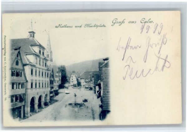 Calw Rathaus Marktplatz