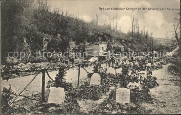 Soissons Aisne Graeber deutscher Krieger 1. Weltkrieg Nr. 298