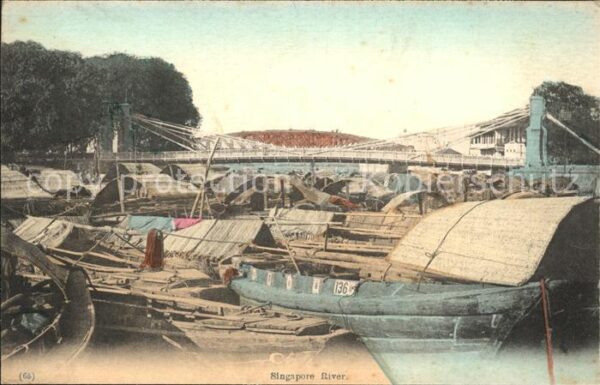Singapore Boote Bruecke