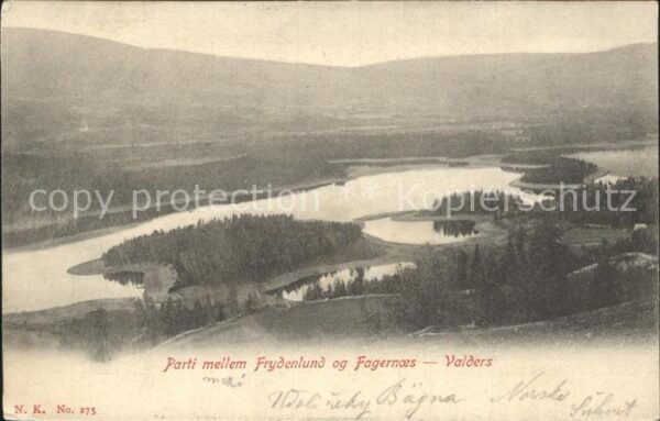 Valdres Fylke Oppland Fliegeraufnahme