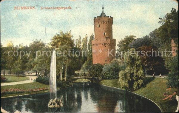 Nijmegen Kronenburgerpark Springbrunnen