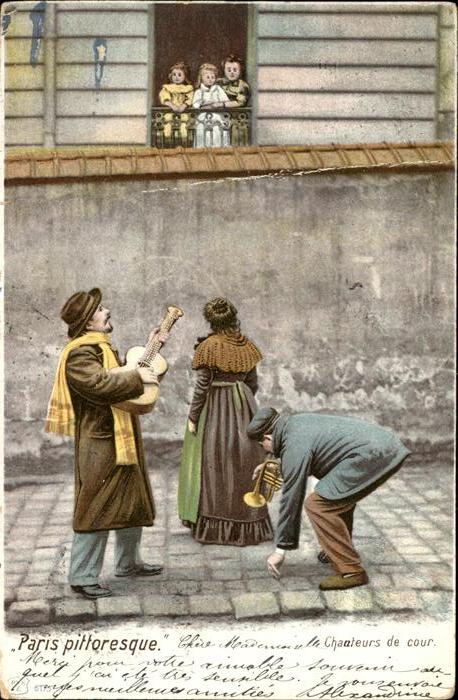 Gitarre Trompete Paris pittoresque Chauteurs