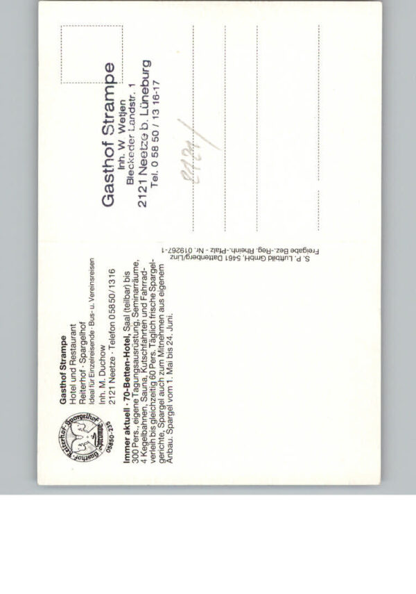 Neetze Lueneburg Fliegeraufnahme Gasthof Strampe – Bild 2