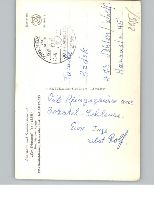 Borstel Niederelbe Gaststaette z. Erholung – Bild 2