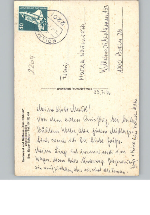 Bielenberg Restaurant z. Elbblick – Bild 2