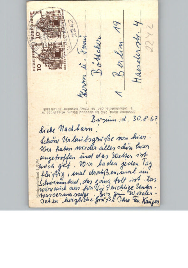 Buesum Nordseebad Fliegeraufnahme Leuchtturm – Bild 2