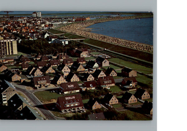 Buesum Nordseebad Fliegeraufnahme Haus Elke, Haus Berlin