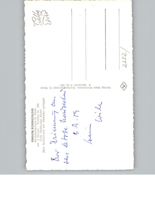 St Peter-Ording Pension Duenenschloss – Bild 2