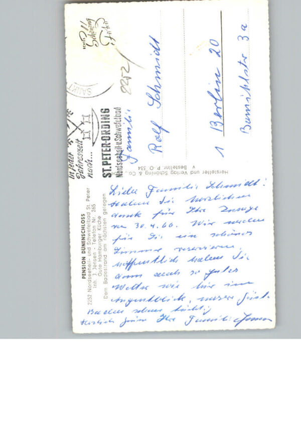 St Peter-Ording Pension Duenenschloss – Bild 2
