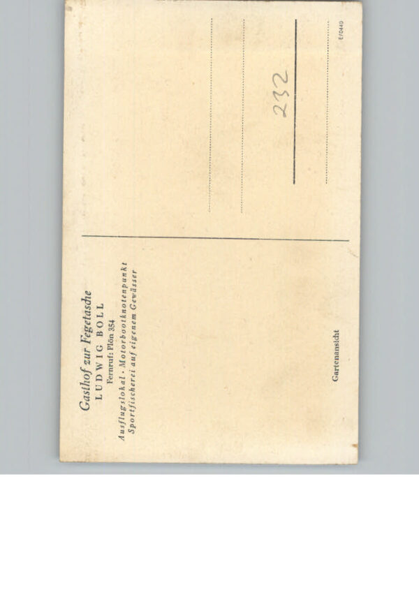 Ploen See Gasthof z. Fegetasche – Bild 2