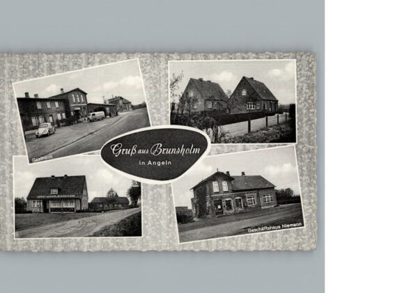 Brunsholm Esgrus Geschaeftshaus Niemann Gasthaus Sparkasse