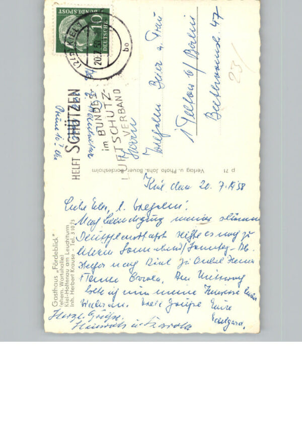 Kiel Ostsee Gasthaus Foerderblick Leuchtturm – Bild 2