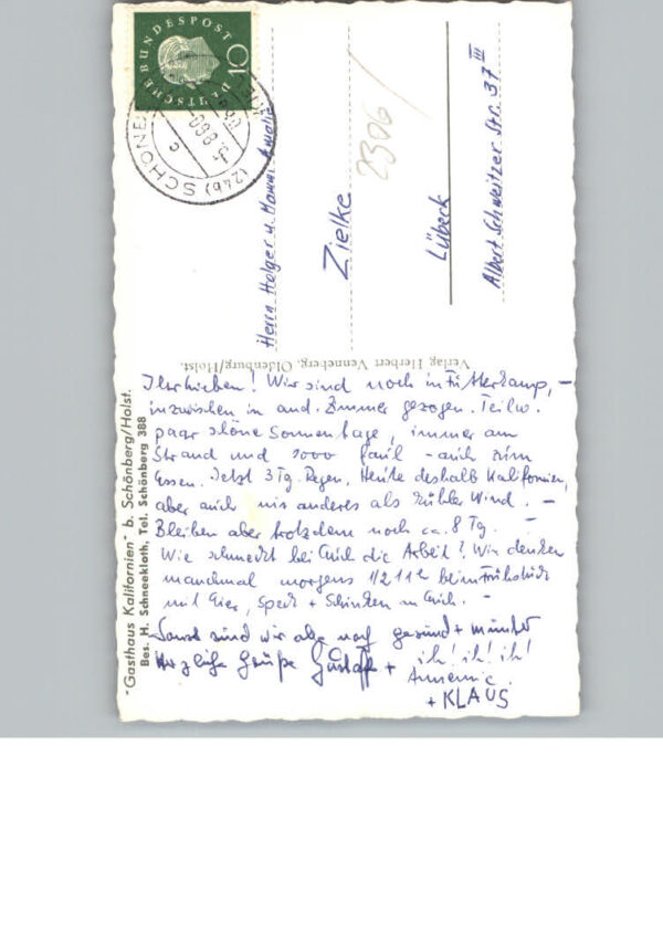 Schoenberg Holstein Gasthaus Kalifornien – Bild 2